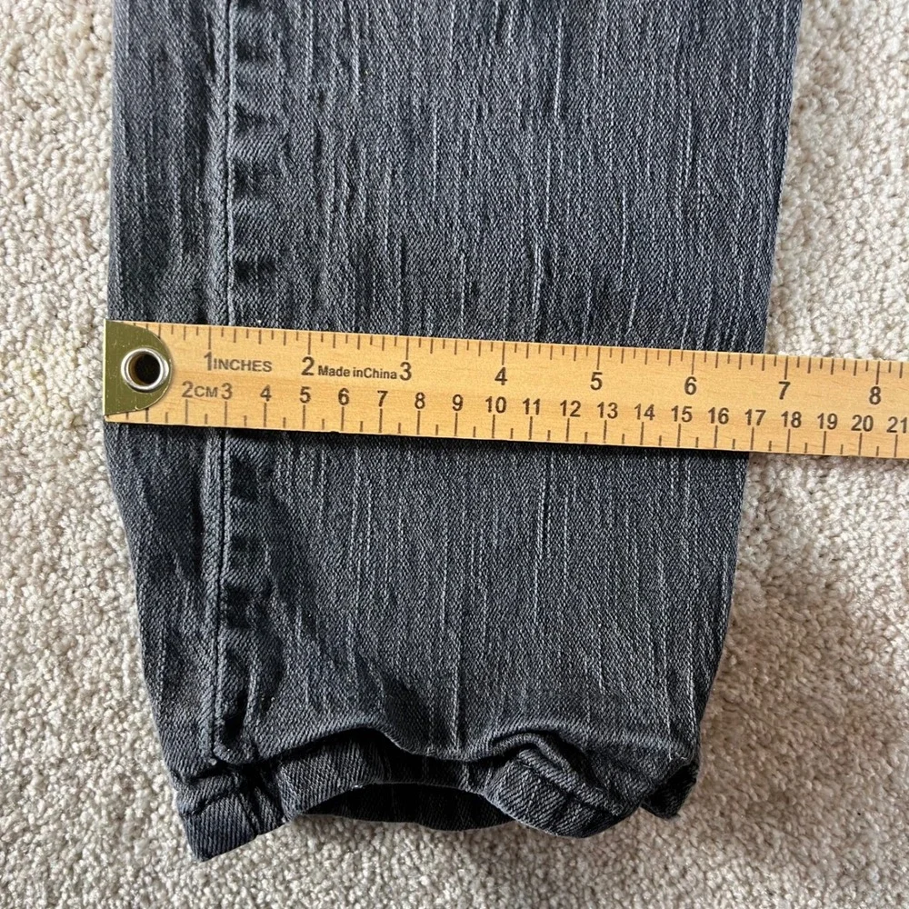 Levi's 514 Slim Fit Jeans Mens 30x32 Black‎ Faded Stretch Denim